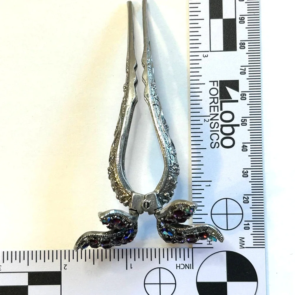 Vintage‎ AB Rhinestone Flower Hair Clip